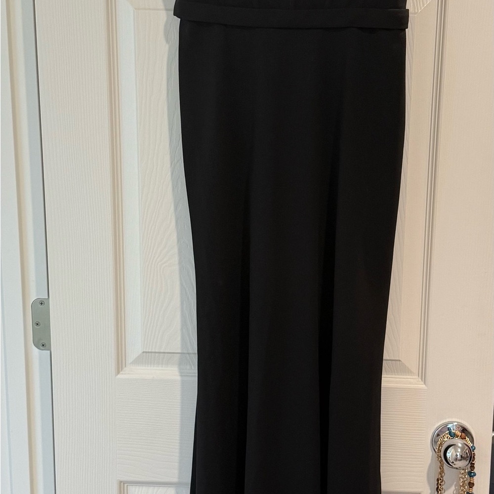 David's Bridal Black Maxi Dress - Picture 3 of 6